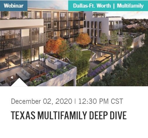 Mark Allen was one of the Presenters in the webinar: Texas Multifamily Deep Dive